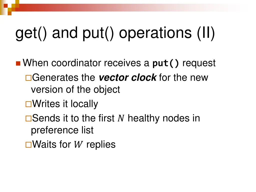 get and put operations ii