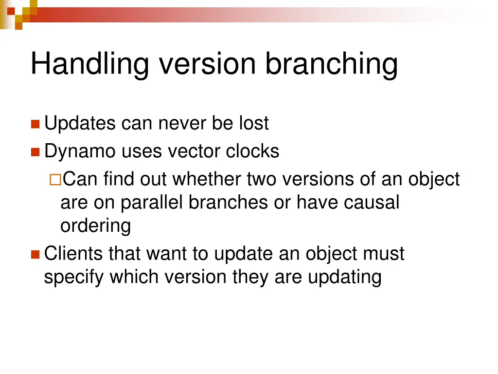 handling version branching