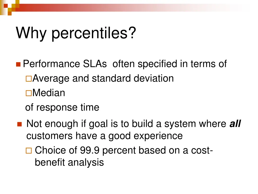 why percentiles