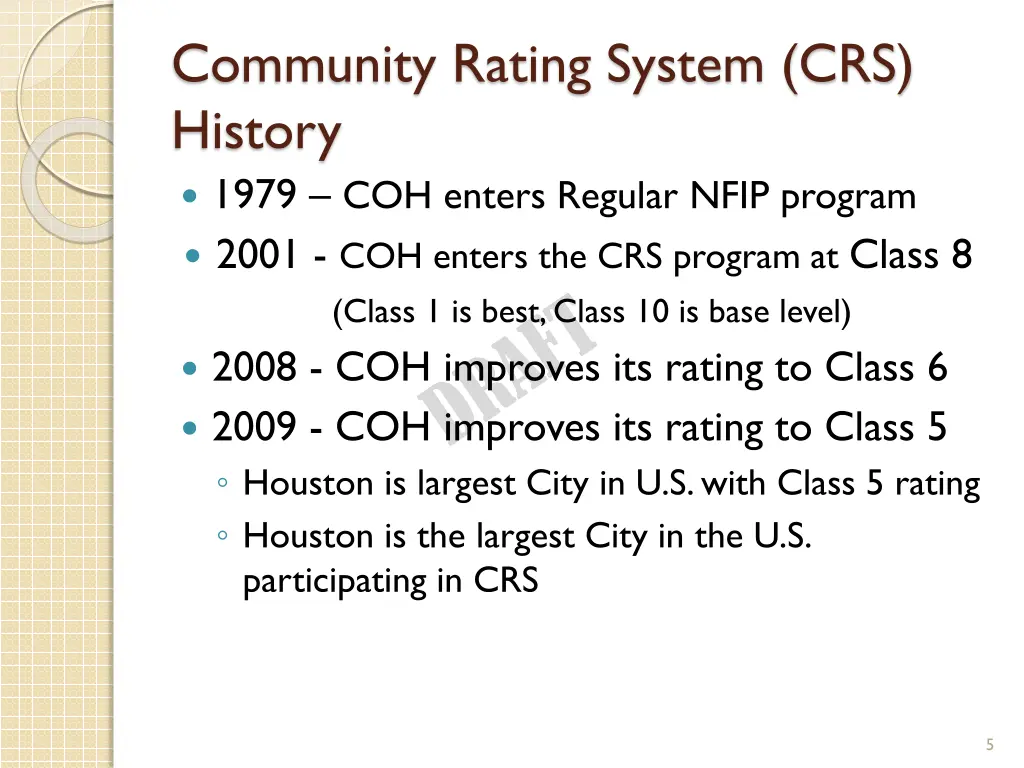 community rating system crs history 1979