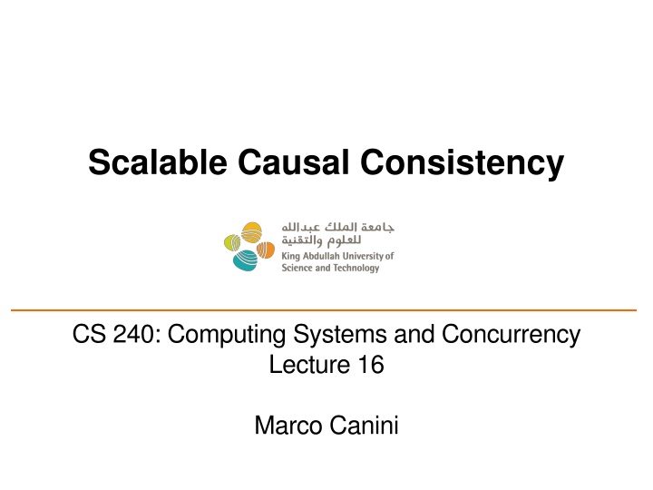 scalable causal consistency