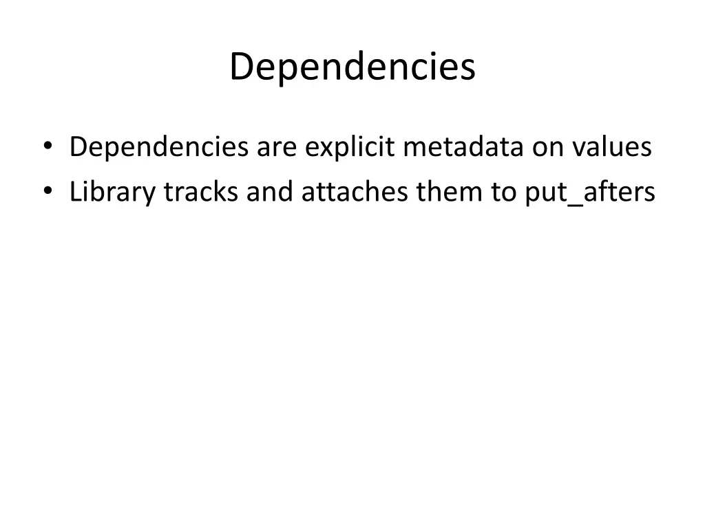 dependencies