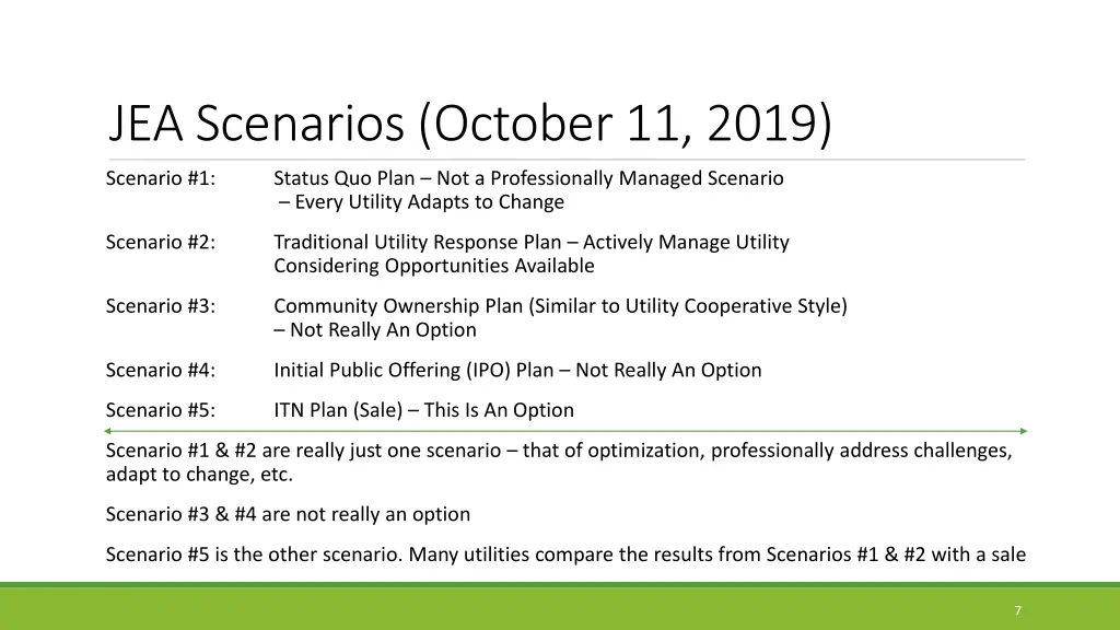 jea scenarios october 11 2019