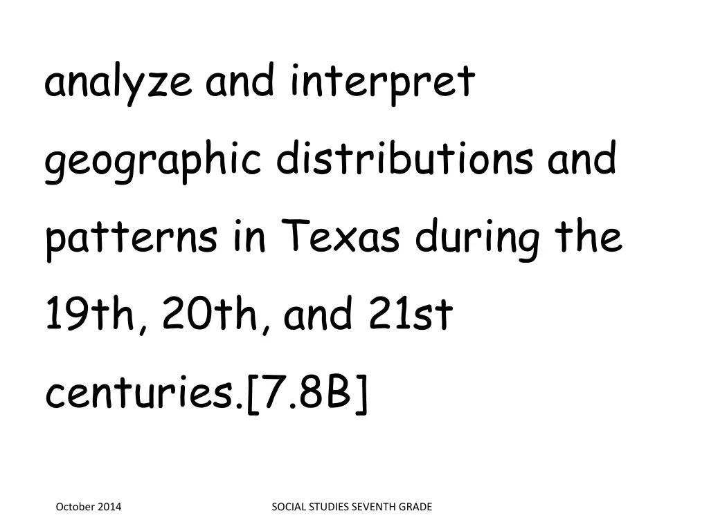 analyze and interpret geographic distributions