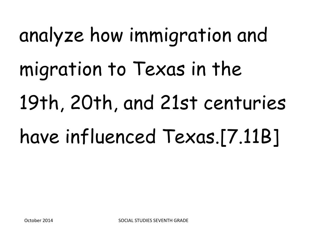 analyze how immigration and migration to texas