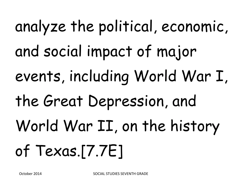 analyze the political economic and social impact