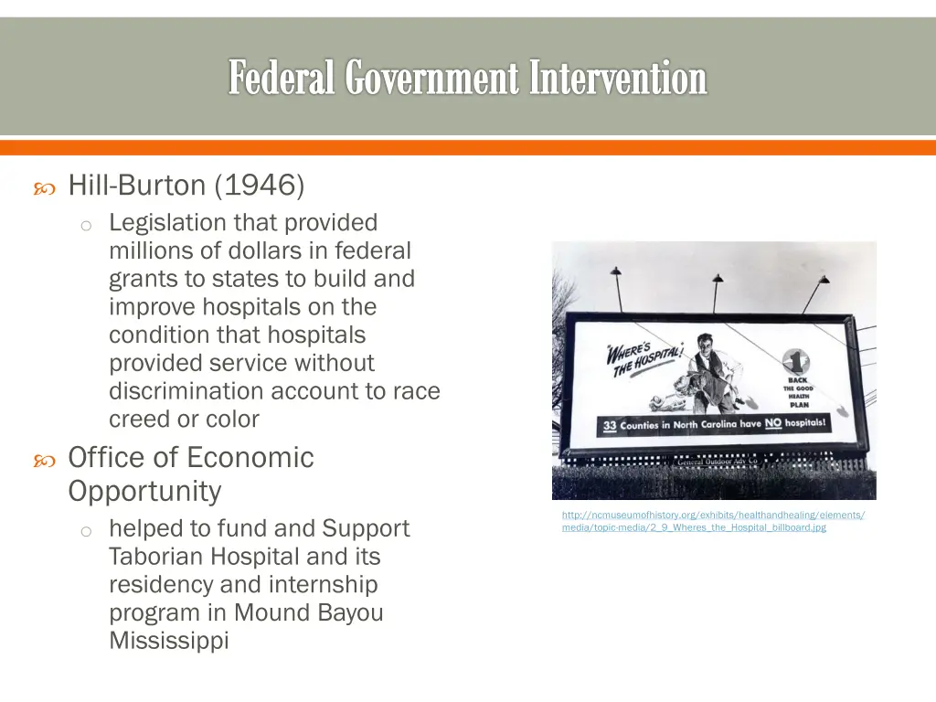 federal government intervention