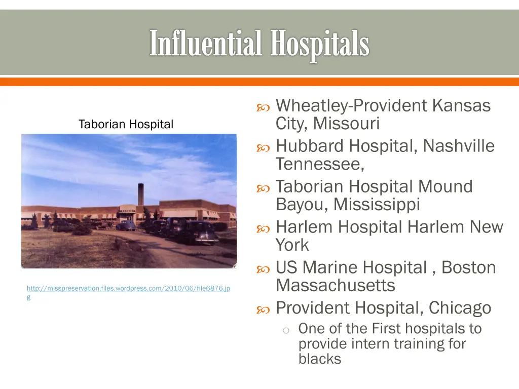 influential hospitals 1