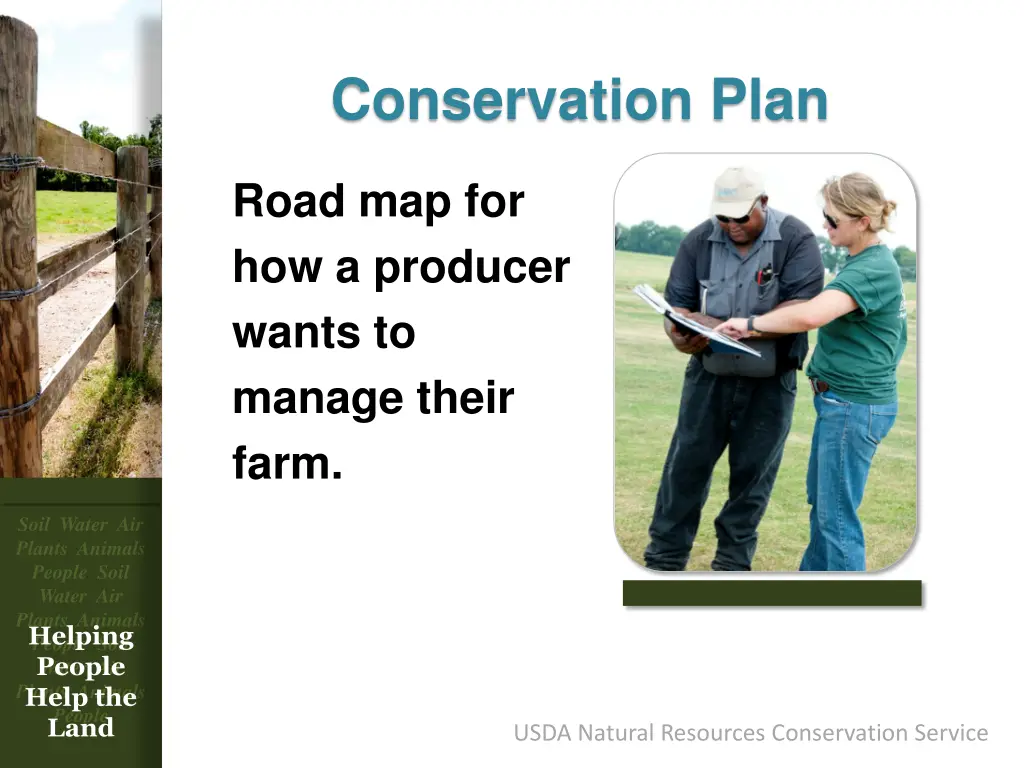 conservation plan