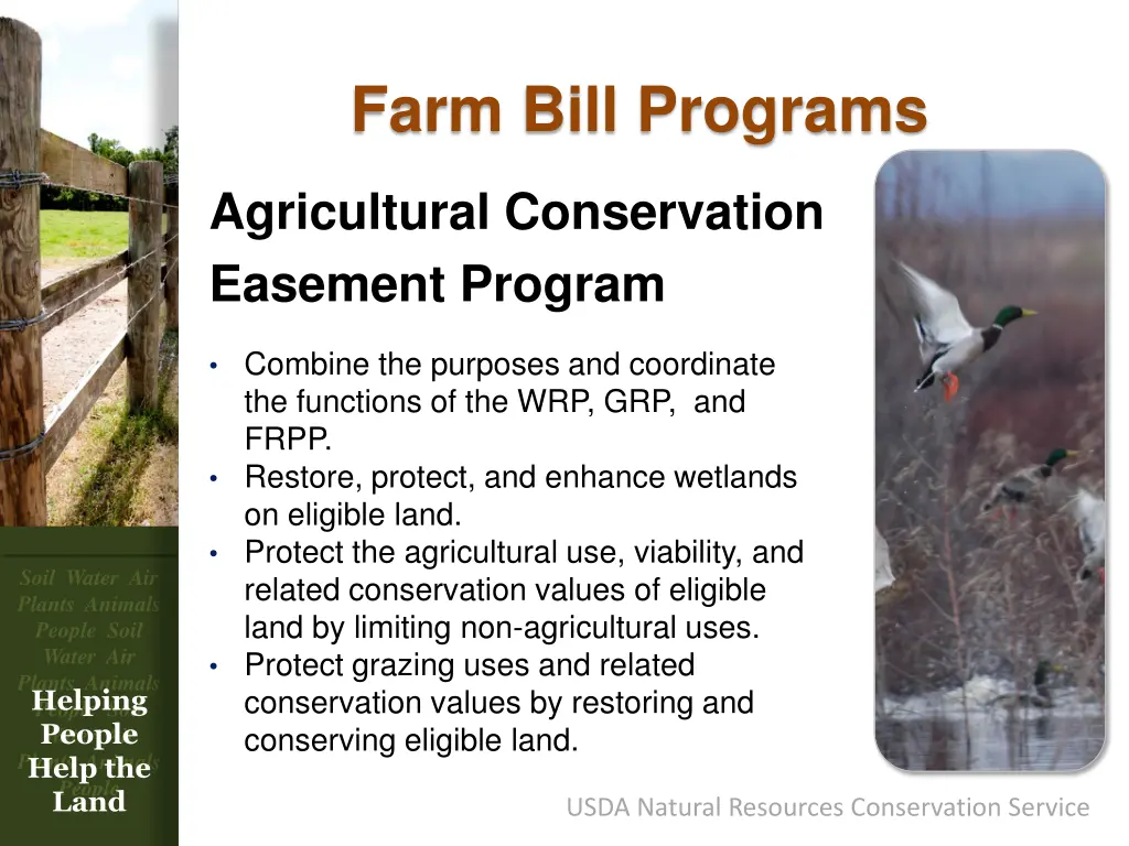 farm bill programs 8