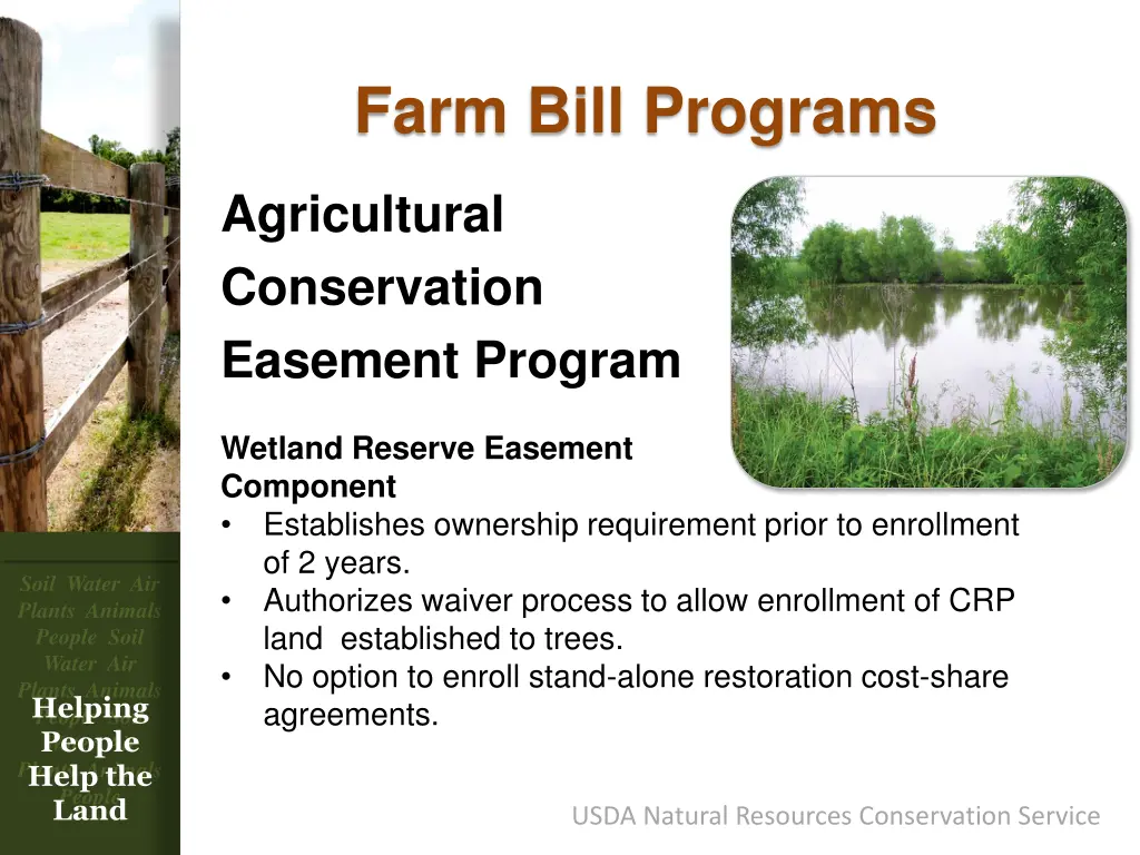 farm bill programs 9