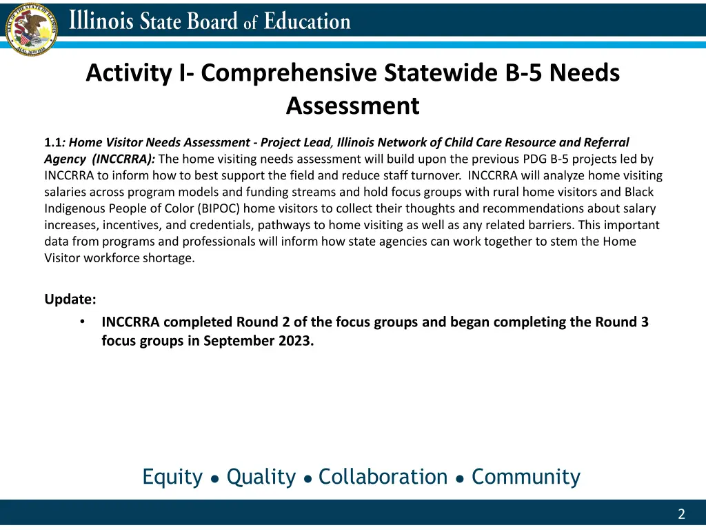 activity i comprehensive statewide b 5 needs