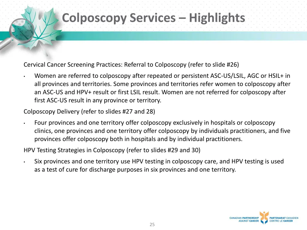 colposcopy services highlights