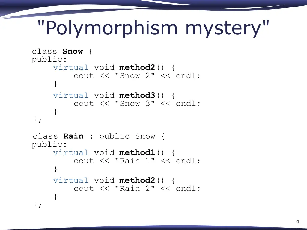 polymorphism mystery