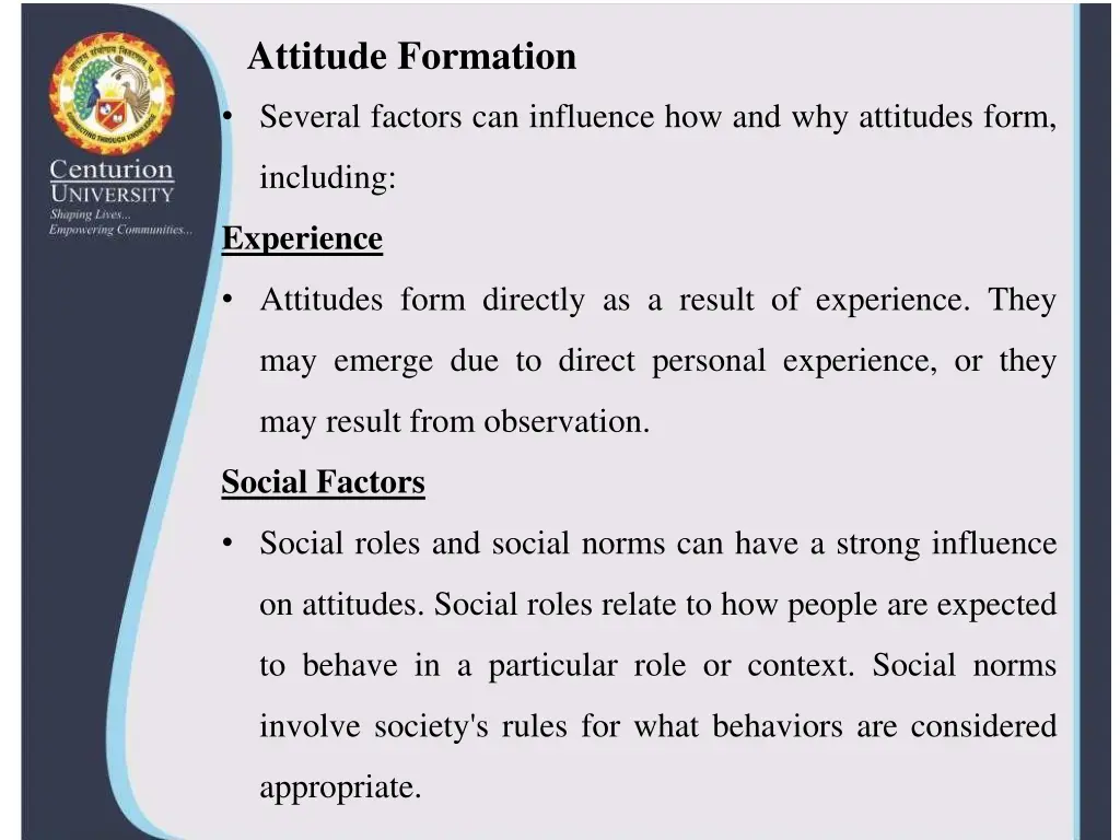 attitude formation