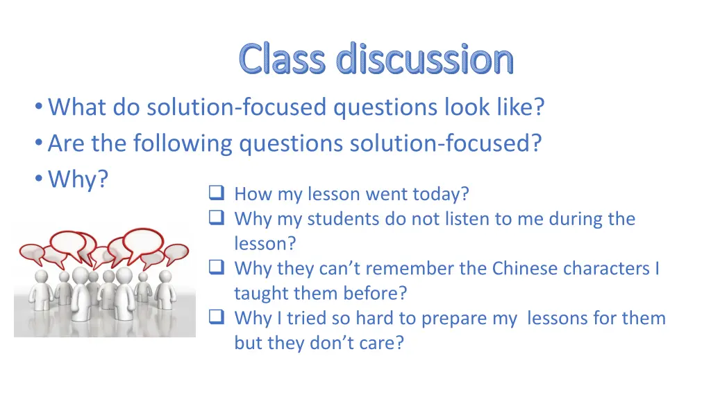 class discussion class discussion