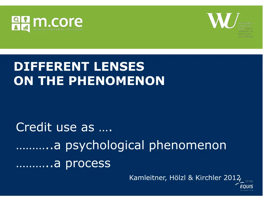 different lenses on the phenomenon