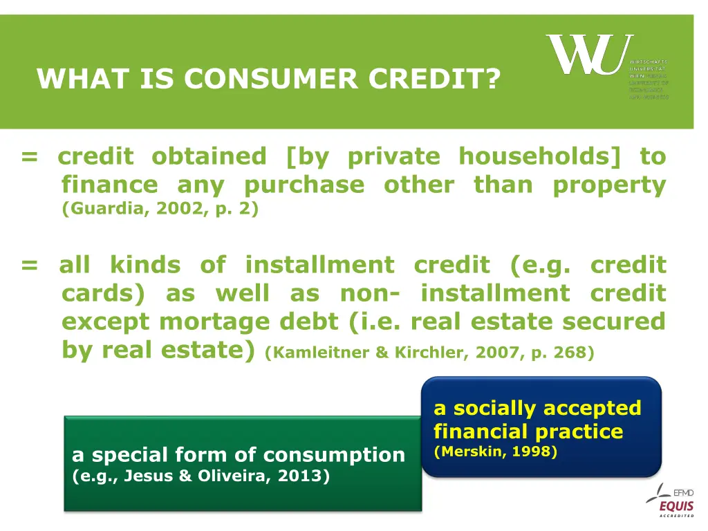 what is consumer credit