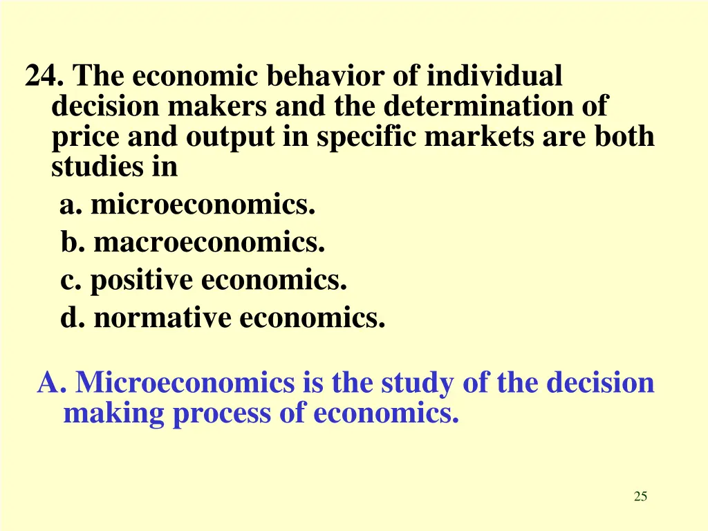 24 the economic behavior of individual decision