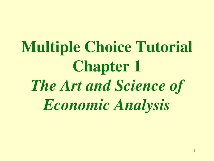 multiple choice tutorial chapter