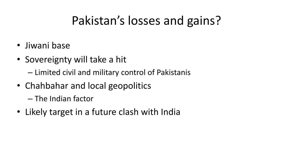 pakistan s losses and gains 2