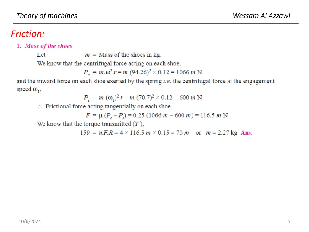 theory of machines 4