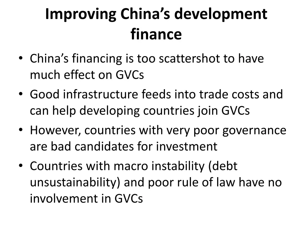 improving china s development finance