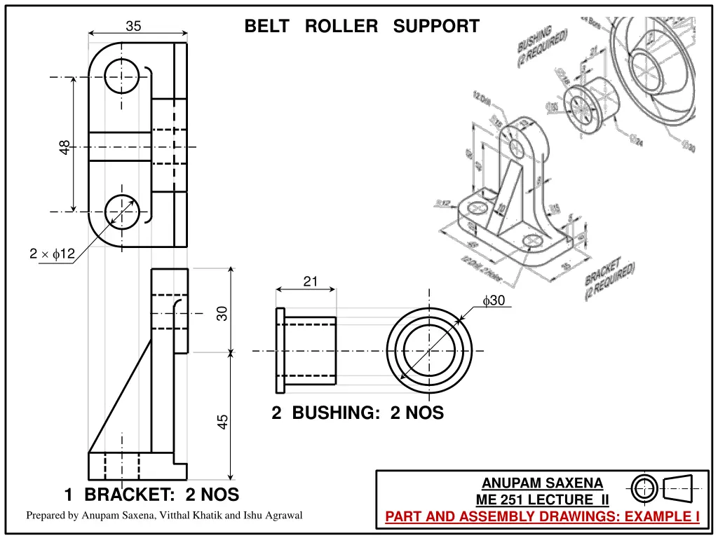 belt roller support 1