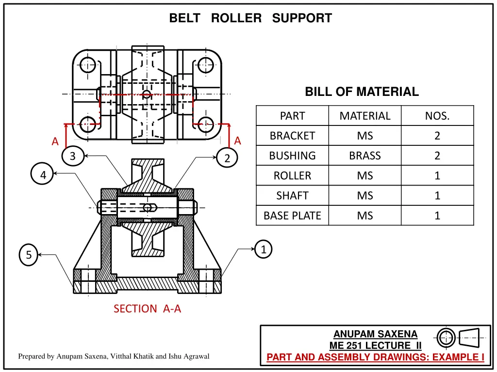 belt roller support 12