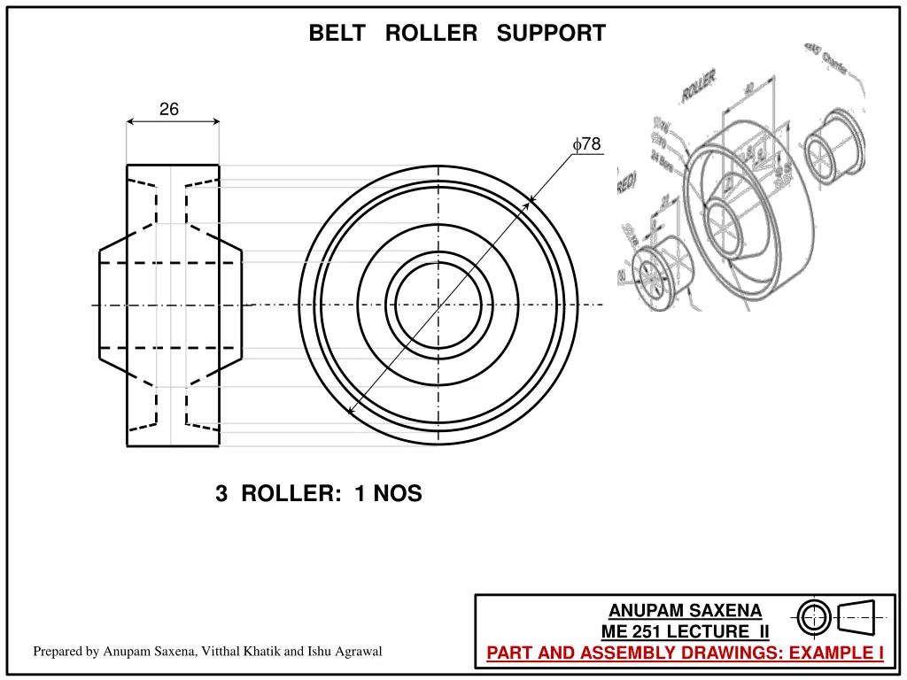 belt roller support 2