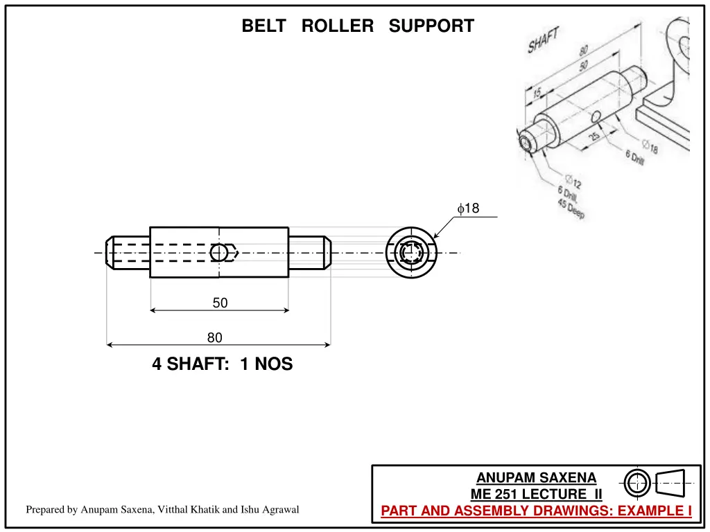 belt roller support 3