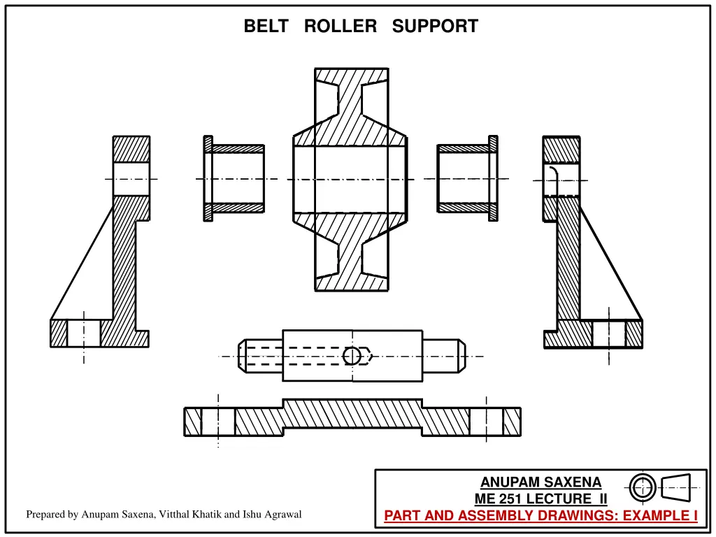 belt roller support 9