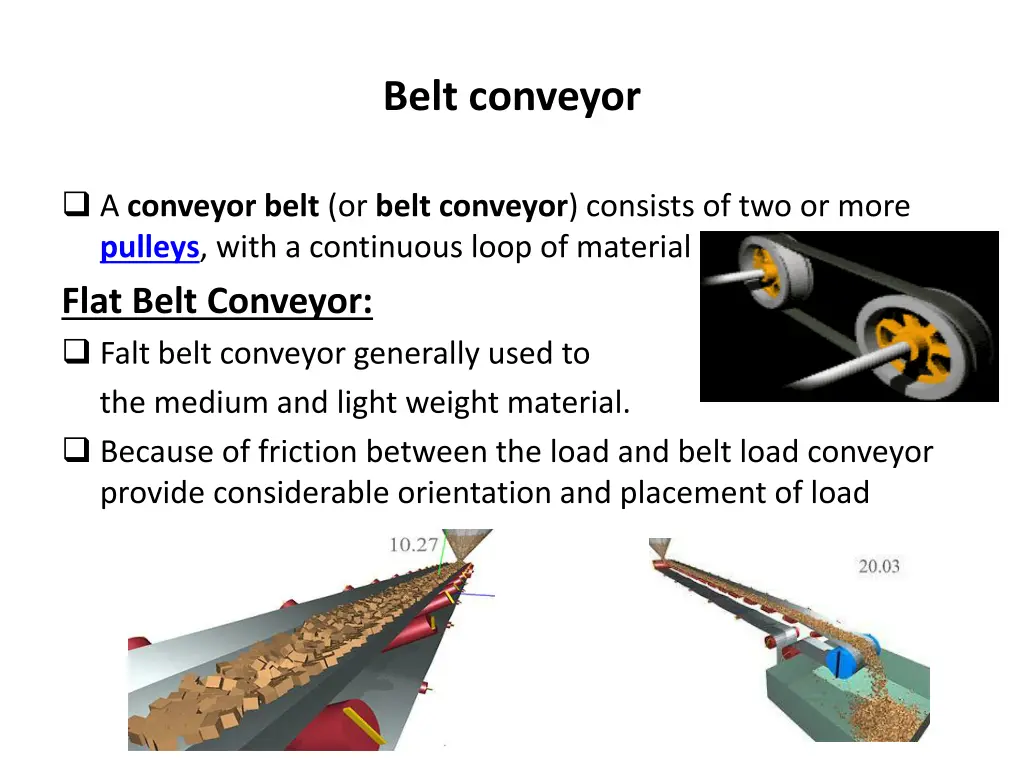 belt conveyor