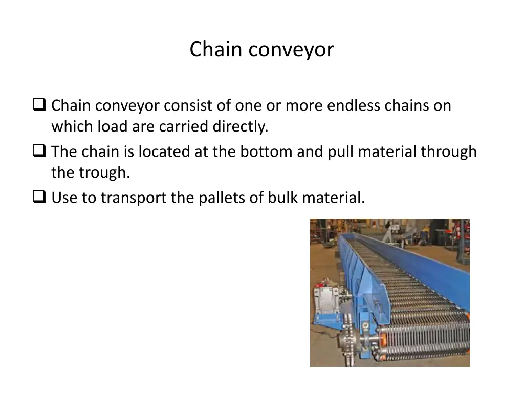 chain conveyor