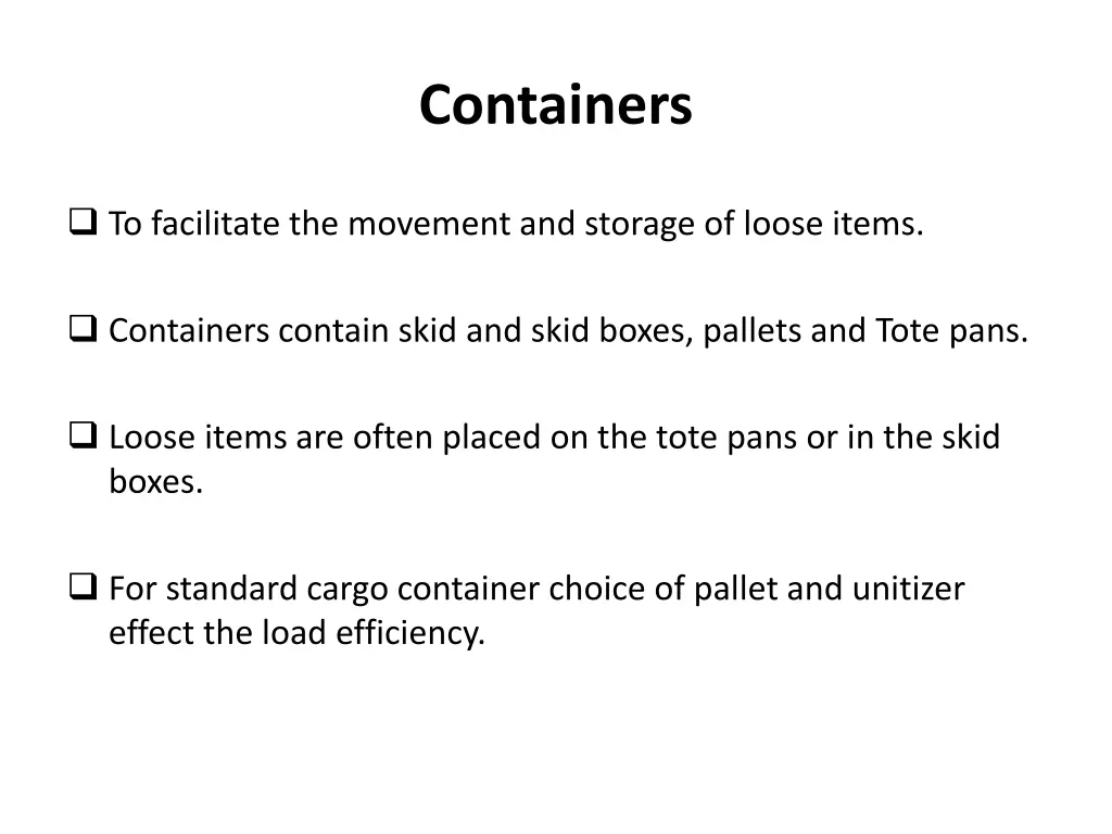 containers