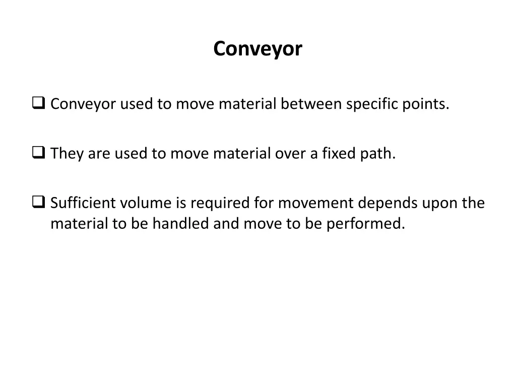 conveyor