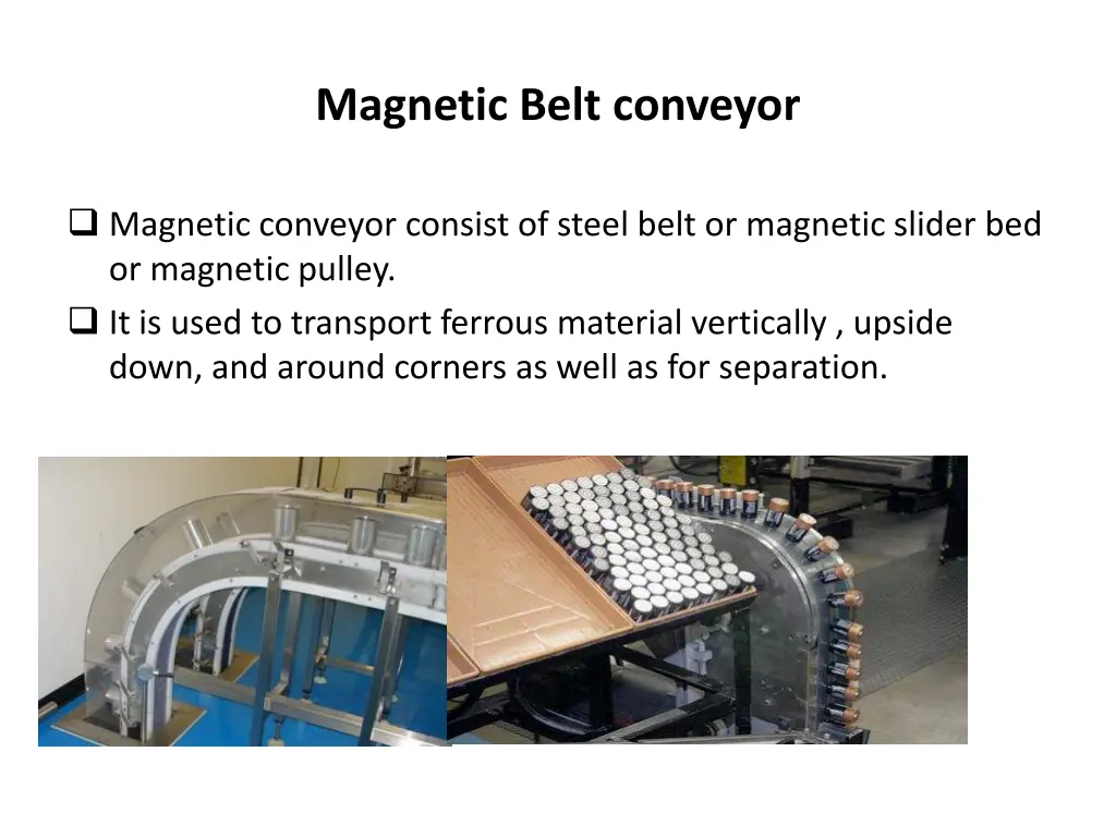 magnetic belt conveyor