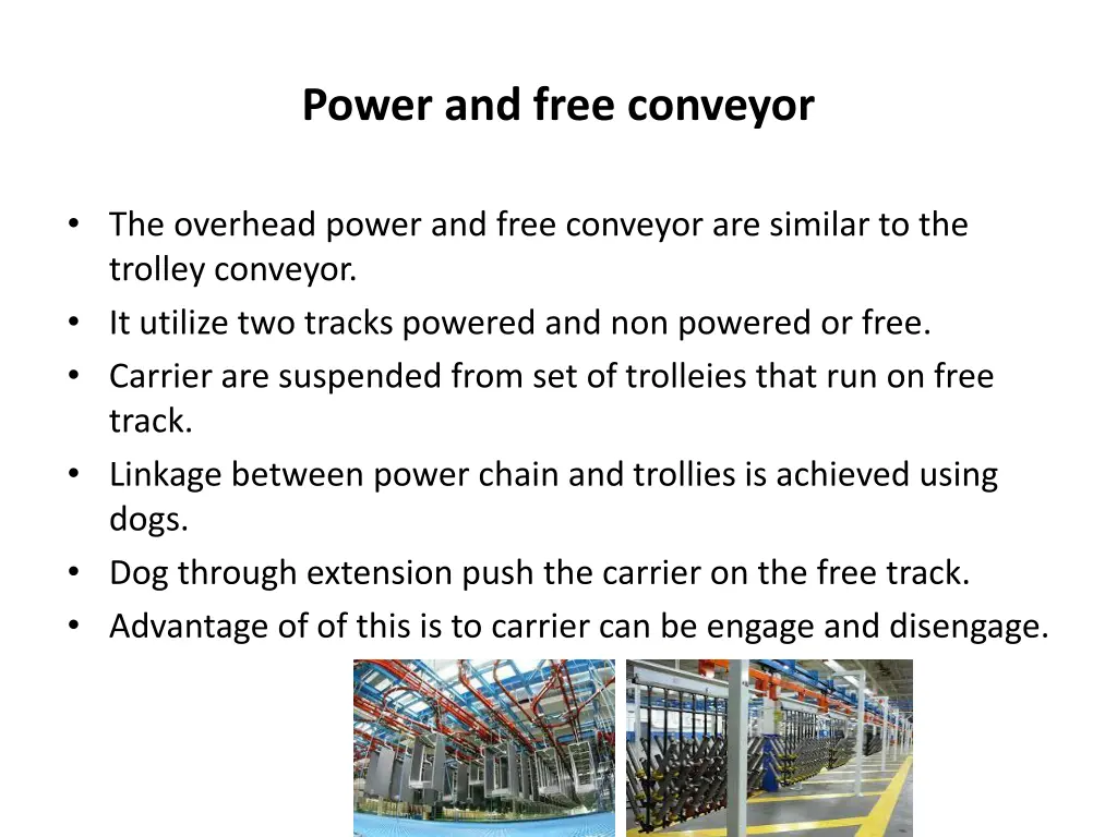 power and free conveyor