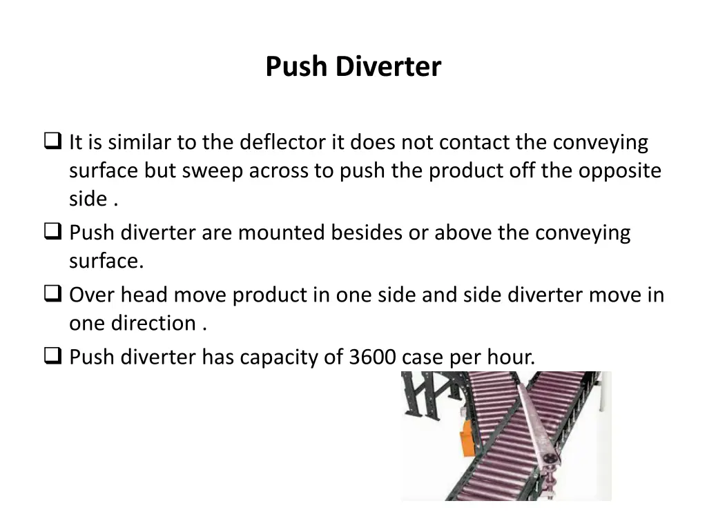 push diverter