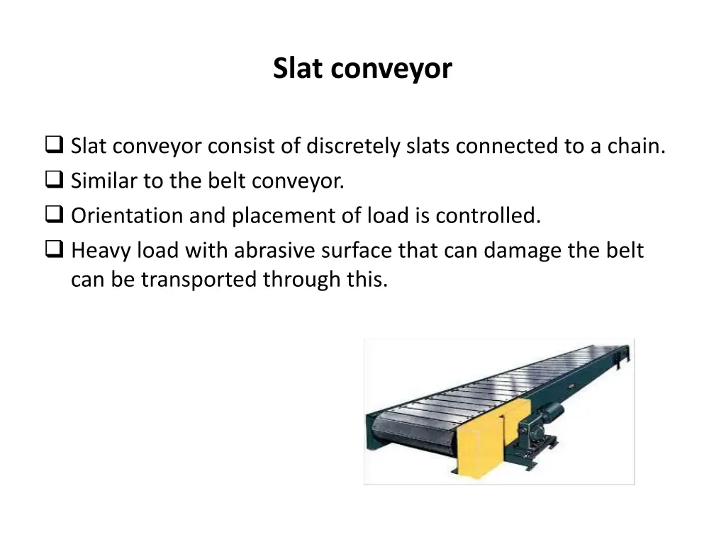 slat conveyor