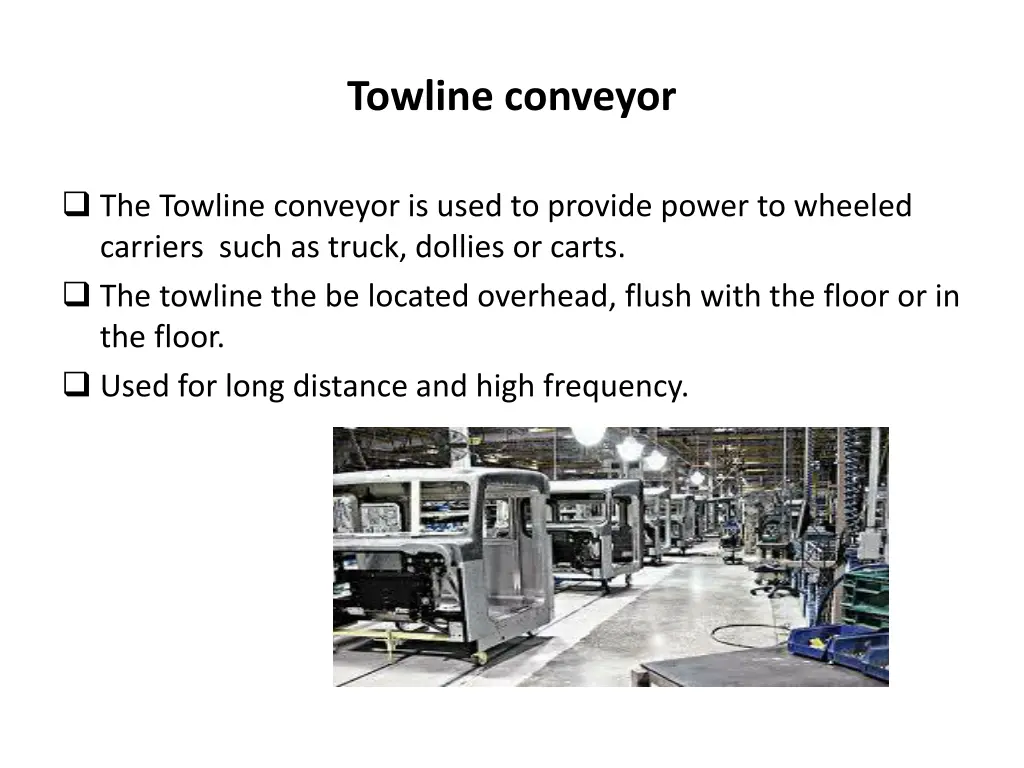 towline conveyor