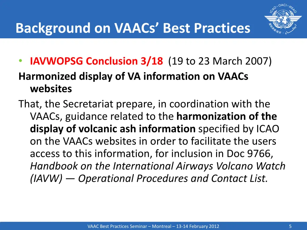 background on vaacs best practices 3