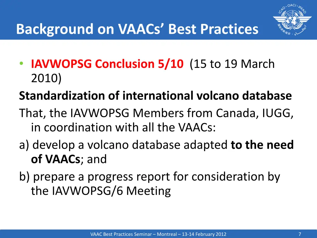 background on vaacs best practices 5