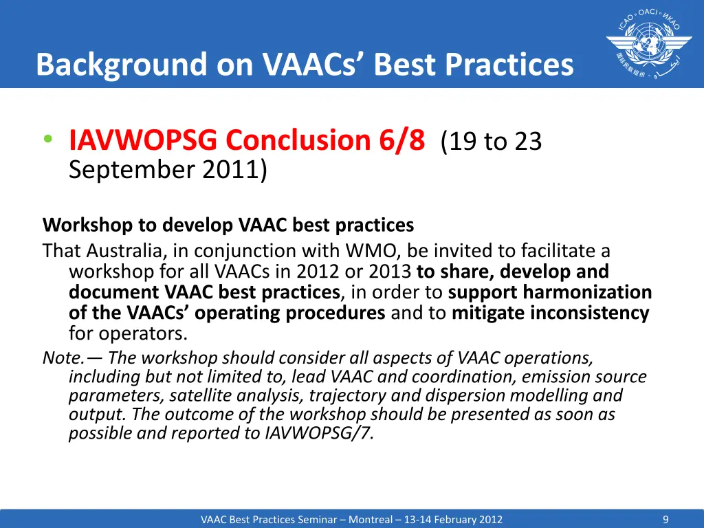 background on vaacs best practices 7