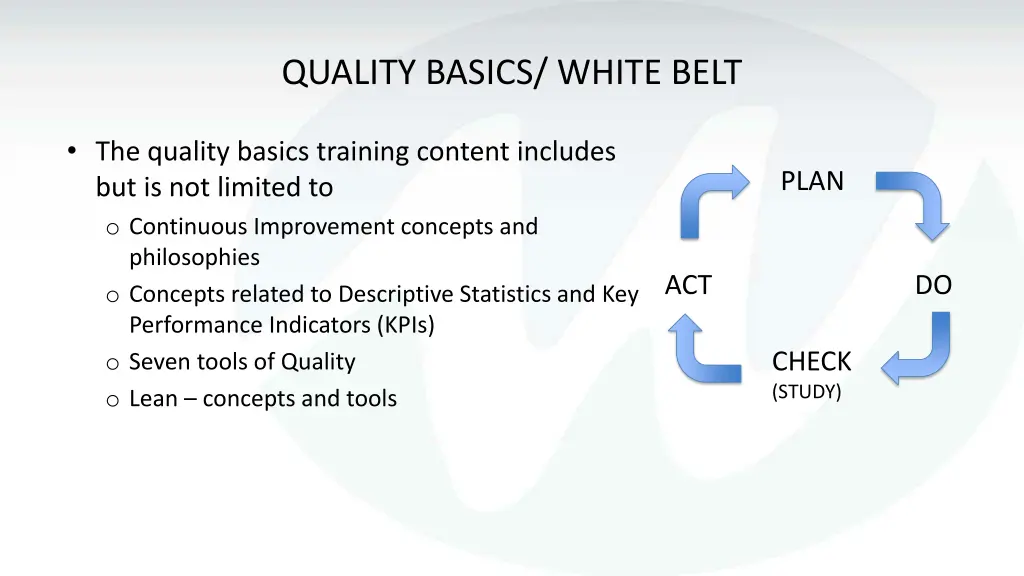 quality basics white belt