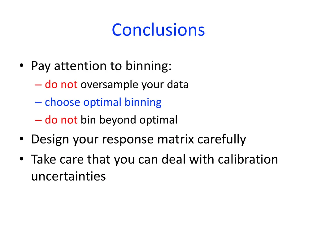 conclusions