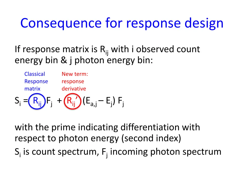 consequence for response design