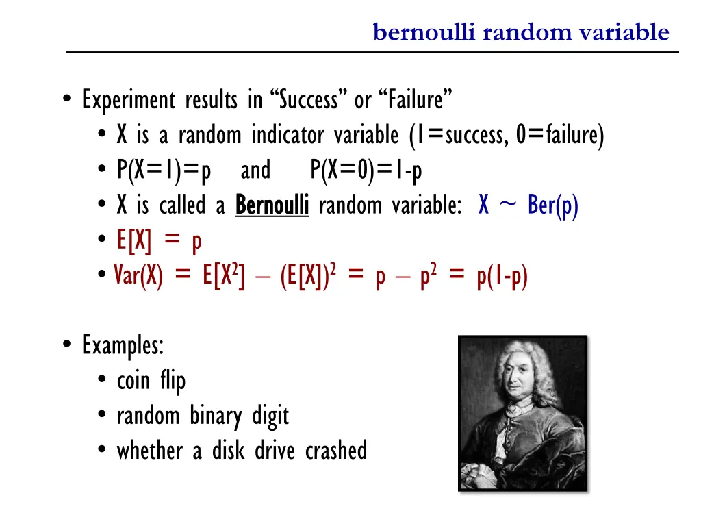 bernoulli random variable