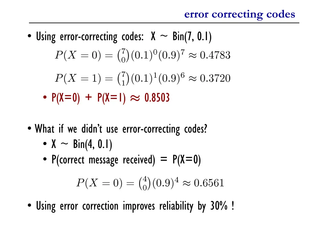 error correcting codes 1