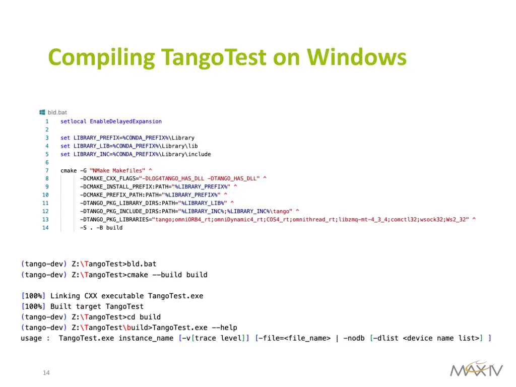 compiling tangotest on windows 1